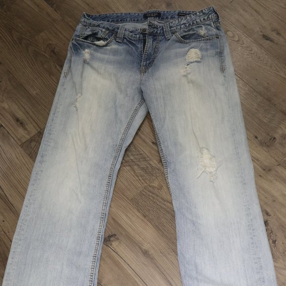 Distressed Guess Jeans 33 x 30 - Picture 3 of 6